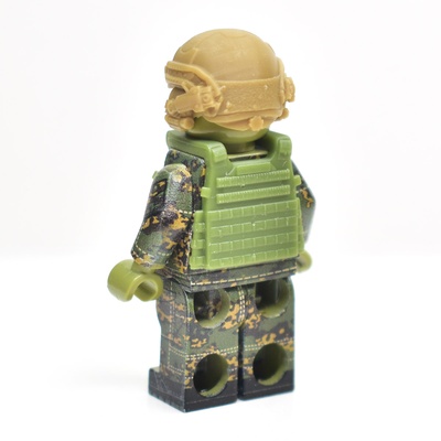 Тактический бронежилет (плитник) для лего фигурок LBT 6094 зеленый. G Brick Design