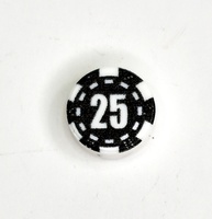 Tile round 1 x 1 с изображением "фишка для покера 25"