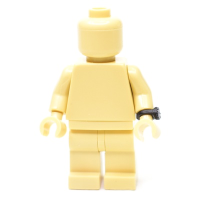 Часы наручные для минифигурок LEGO с принтом. G-Brick. черные