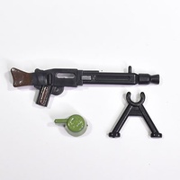 Пулемет MG-42 черно-коричневый, зеленый магазин