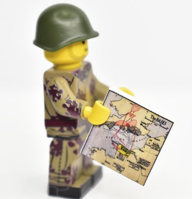 Tile 2 x 2 с изображением "Карта высадки в Нормандии"
