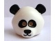 Minifigure, Headgear Mask Bear / Panda with Black Eyes and Ears Pattern (15506pb01 / 6056473)