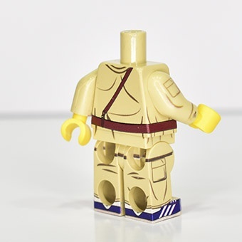 Советский LEGO солдат в форме "Афганка", кроссовки, Только торс + ноги.