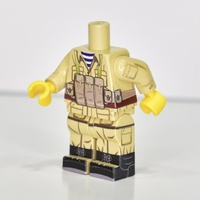 Советский LEGO солдат в форме "Афганка", разгрузка, Только торс + ноги.