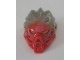 Bionicle Mask of Fire &#40;Unity&#41; with Marbled Flat Silver Pattern