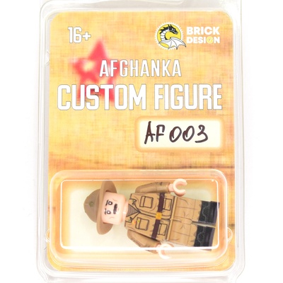 AF003 Рядовой боец в костюме Афганка и панаме. Совместим с лего.