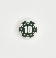 Tile round 1 x 1 с изображением "фишка для покера 10"