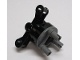 Technic, Steering Axle with 2 Pin Holes and 2 Axle Holes, Complete Assembly with Dark Bluish Gray Wheel Hub (23801c01)