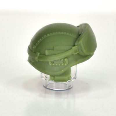 Шлем 6Б47 "Ратник"  оливковый в чехле, с очками и наушниками ГШ-01 для лего. G Brick Design