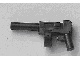 Minifig, Weapon Gun, Pistol Automatic Long Barrel and Round Magazine (x1608 / 4549989)