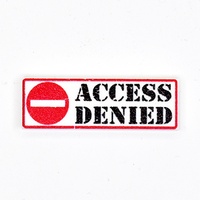 Tile 1x3 white с изображением "Access Denied"