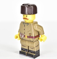 Советский солдат (LEGO) в ватнике подсумки ППШ принты 360