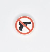 Tile 2x2 круглый с изображением "NO GUNS"