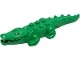 Alligator / Crocodile with 20 Teeth with Yellow Eyes without White Glints Pattern with Light Bluish Gray Technic, Pin 1/2