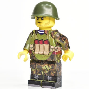 Советский LEGO солдат. камуфляж "Дубок", бронежилет  6Б2, разгрузка, ботинки