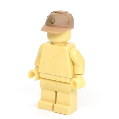 Кепи афганка офицерская для лего фигурок с полевой кокардой. бежевая. G Brick Design