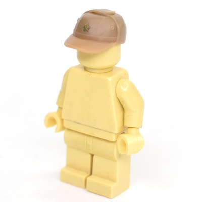 Кепи афганка для лего фигурок с полевой звездой. бежевая. G Brick Design