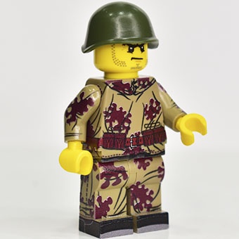 Советский лего солдат камуфляж "Осенняя Амеба" подсумки для винтовки Мосина/LEGO армия