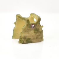 Тактический бронежилет (плитник) для лего фигурок LBT 6094 камуфляж мох, круглый патч. 
