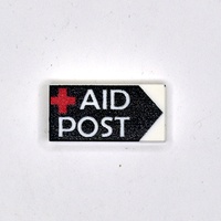 Tile 1x2 white с изображением "Aid Post"