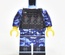 ЛЕГО Солдат в камуфляже "Sky blue" с жилетом. /LEGO армия