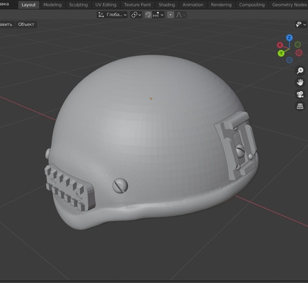 Шлем 6Б47 "Ратник" 3D печать G Brick Design