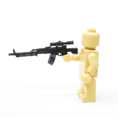 GA005 Советский пулемет с прицелом ПСО-1. Для фигурок ЛЕГО