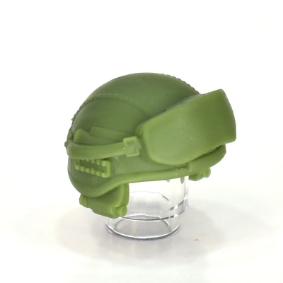 Шлем 6Б47 "Ратник"  оливковый в чехле, с очками и наушниками ГШ-01 для лего. G Brick Design
