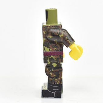 Советский солдат LEGO камуфляж "дубок" тело+ноги 3-сторонний принт на руках