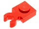 Plate, Modified 1 x 1 with Clip Vertical - Type 4 (thick open O clip) (4085d / 4588003)