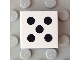 Tile 2 x 2 with 5 Black Dots Pattern