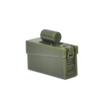 Патронный ящик для пулемета MG-32/42 для фигурок лего. Темно-зеленый.