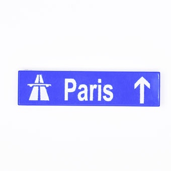 Tile 1 x 4 с надписью "Paris"