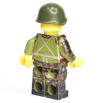 Советский LEGO солдат. камуфляж "Дубок", бронежилет  6Б2, разгрузка, ботинки