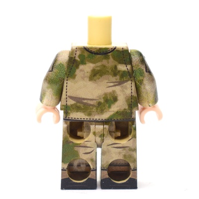 MS004 Российский Солдат в камуфляже мох. Только тело и ноги. Совместим с лего.