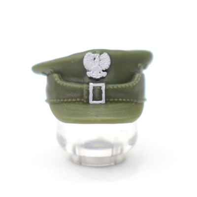 Рогатывка польская армии Людовой, орел обр 1918-39 Раскрашенная кокарда. Для фигурок ЛЕГО.