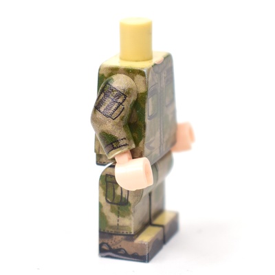 MS004 Российский Солдат в камуфляже мох. Только тело и ноги. Совместим с лего.