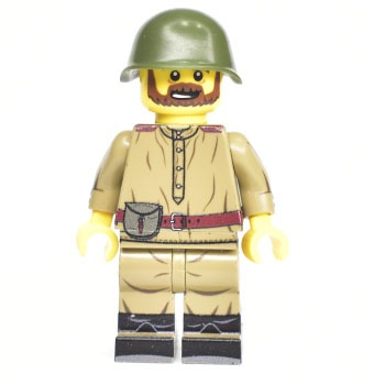Советский солдат (LEGO) в гимнастерке М 43 д. рядового состава. Подсумок д. ППШ