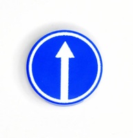 Tile 2 x 2 round дорожный знак направление движения прямо