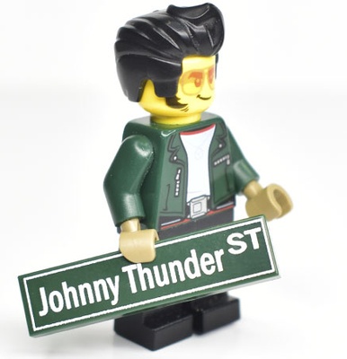 Tile 1 x 4 "Johnny Thunder st"