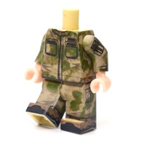MS004 Российский Солдат в камуфляже мох. Только тело и ноги. Совместим с лего.