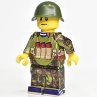 Советский LEGO солдат. камуфляж "Дубок", бронежилет  6Б2, разгрузка, кроссовки