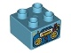 Duplo, Brick 2 x 2 with Boom Box Radio Pattern (3437pb058 / 6056477)
