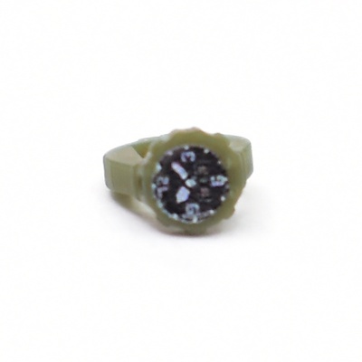 Часы наручные для минифигурок LEGO с принтом. G-Brick. темно-зеленые