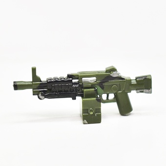 Пулемет М249. зеленый камуфляж