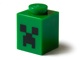 Brick 1 x 1 with Black Minecraft Creeper Face Pattern (3005pb018 / 6022625)