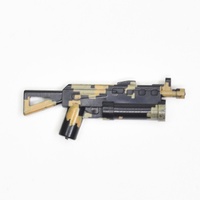 Пистолет-пулемет ПП-19 Черно-бежевый пиксельный Камуфляж