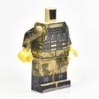 Российский лего Солдат в камуфляже "Мох" с разгрузкой, тело+ноги /LEGO армия
