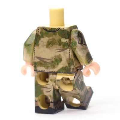 MS004 Российский Солдат в камуфляже мох. Только тело и ноги. Совместим с лего.