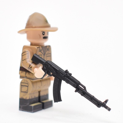 Российский пулемет модифицированный. Черный. Для фигурок лего